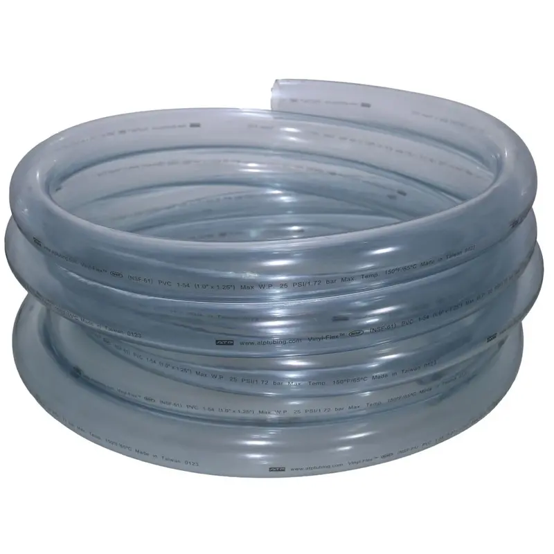 Clear Flexible Pvc Hose – 1" Inner Diameter × 1-1/4" Outer Diameter 1