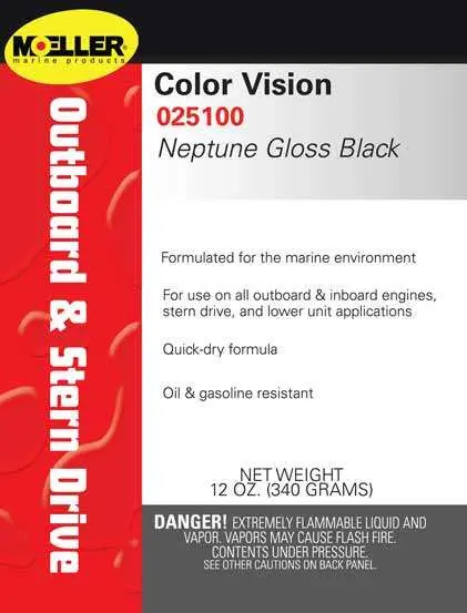 Clr/Vsn Gloss Black Enamel Paint 1