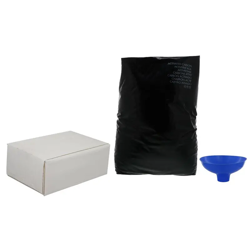 Coconut Shell Carbon Rebedding Kit: 12X40 Mesh Granular Activated Carbon With Gravel & Media Funnel 1