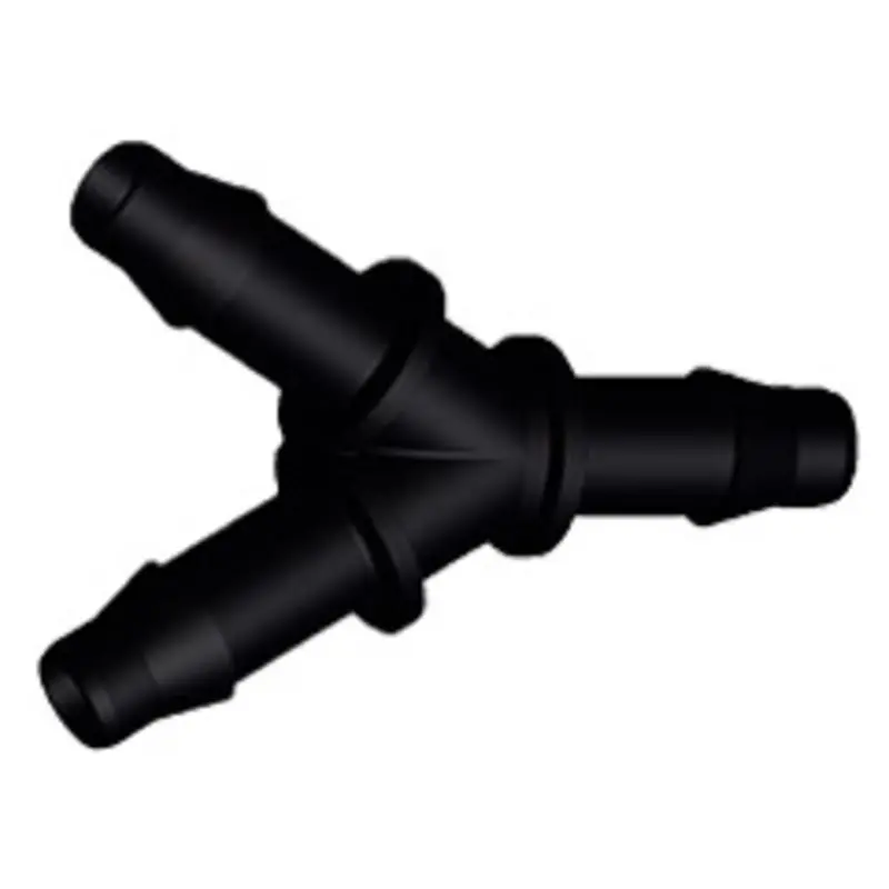 Colder Ahy831 A-Barb Y Fitting – Dual 1/4" Hose Barb Ports, Black Nylon 1