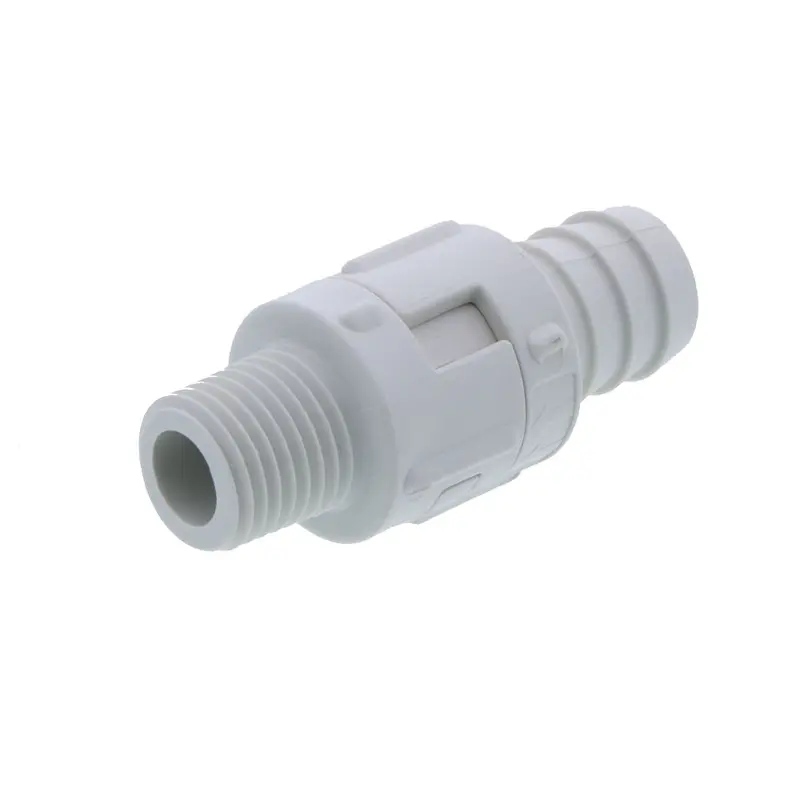 Colder Drumquik 2879801 Vent Check Valve: 1/2" Hose Barb To 1/4" Mnpt With Viton O-Ring 1