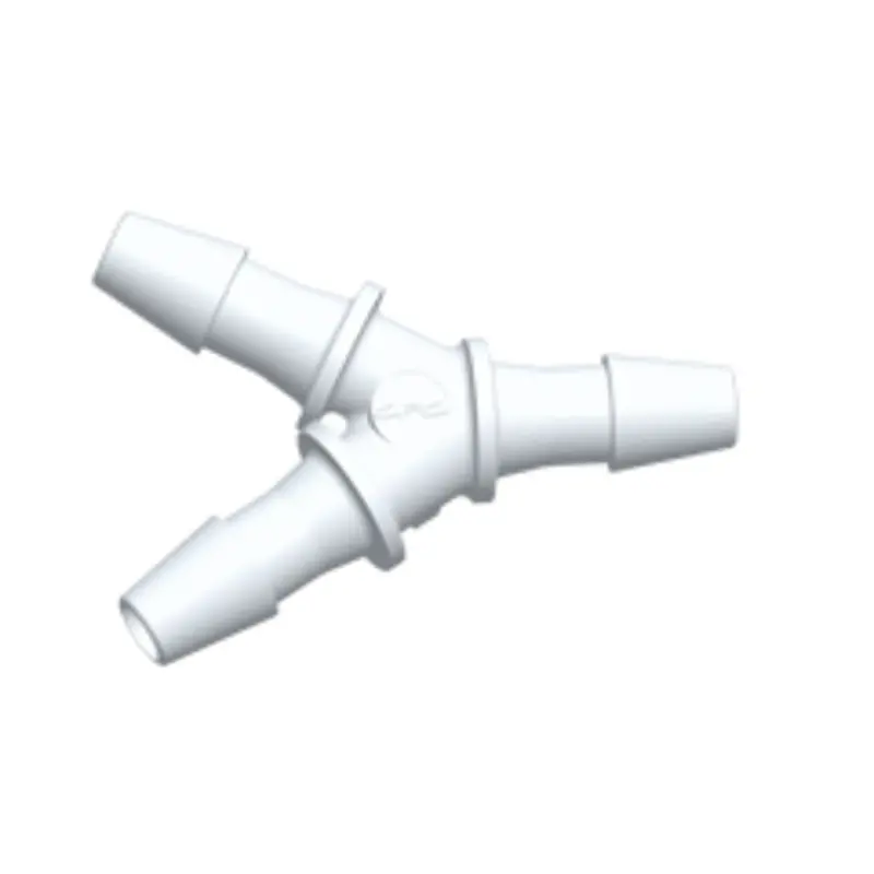 Colder Hy430 Y-Shaped Fitting – 1/8" Hb X 1/8" Hb X 1/8" Hb, White Nylon Construction 1