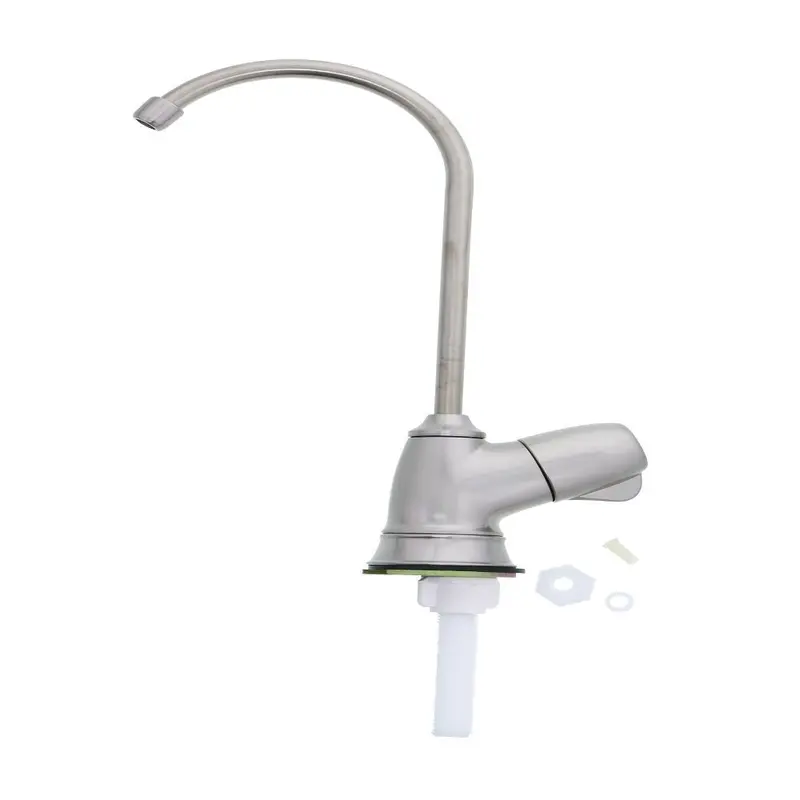 Contemporary Brushed Nickel Drinking Water Faucet – Plastic Construction 1