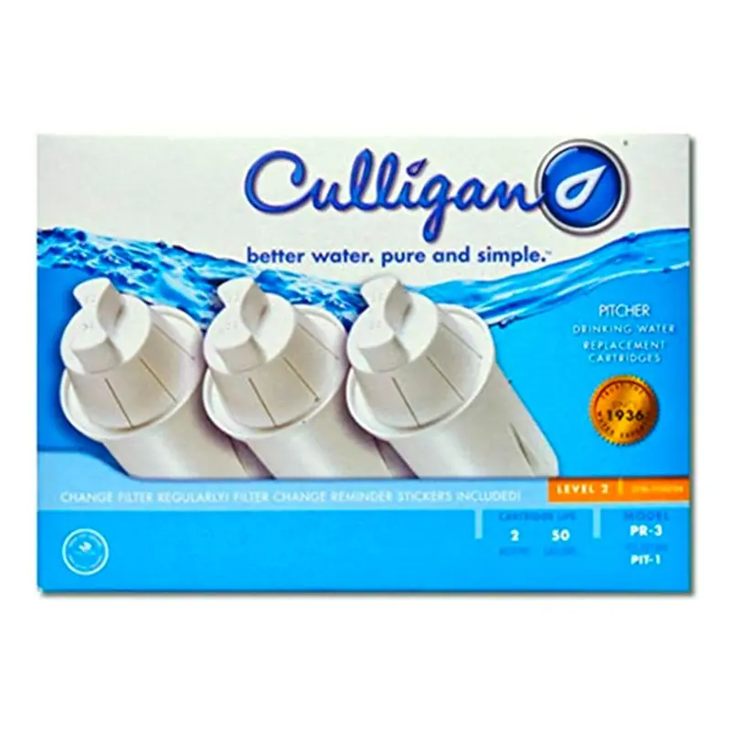 Culligan Pr-1 Replacement Filter Cartridges – 3-Pack For Pit-1 Pitcher (Model 01019010) 1