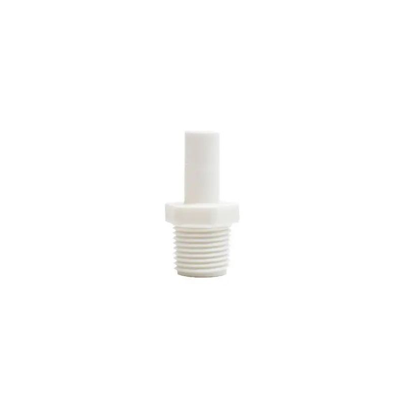 Dmfit Acetal White Stem Adapter – 1/2-Inch Stem Od To 1/2-Inch Nptf Male Thread 1
