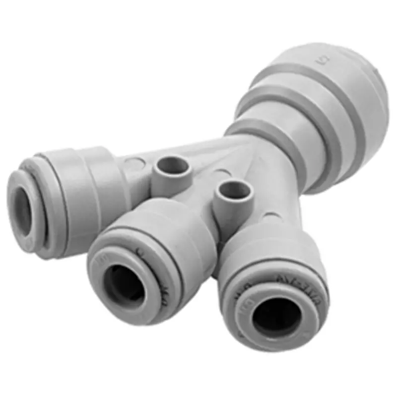 Dmfit Three-Way Tubing Divider – 1/2 Inch X 3/8 Inch X 3/8 Inch X 3/8 Inch 1