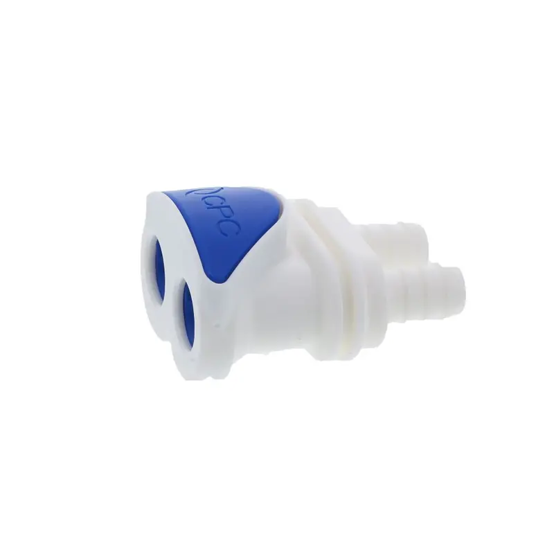 Dpcd17006 Valved Inline Hose Barb Coupling – Panel-Mount Design, 3/8" Id Barb 1