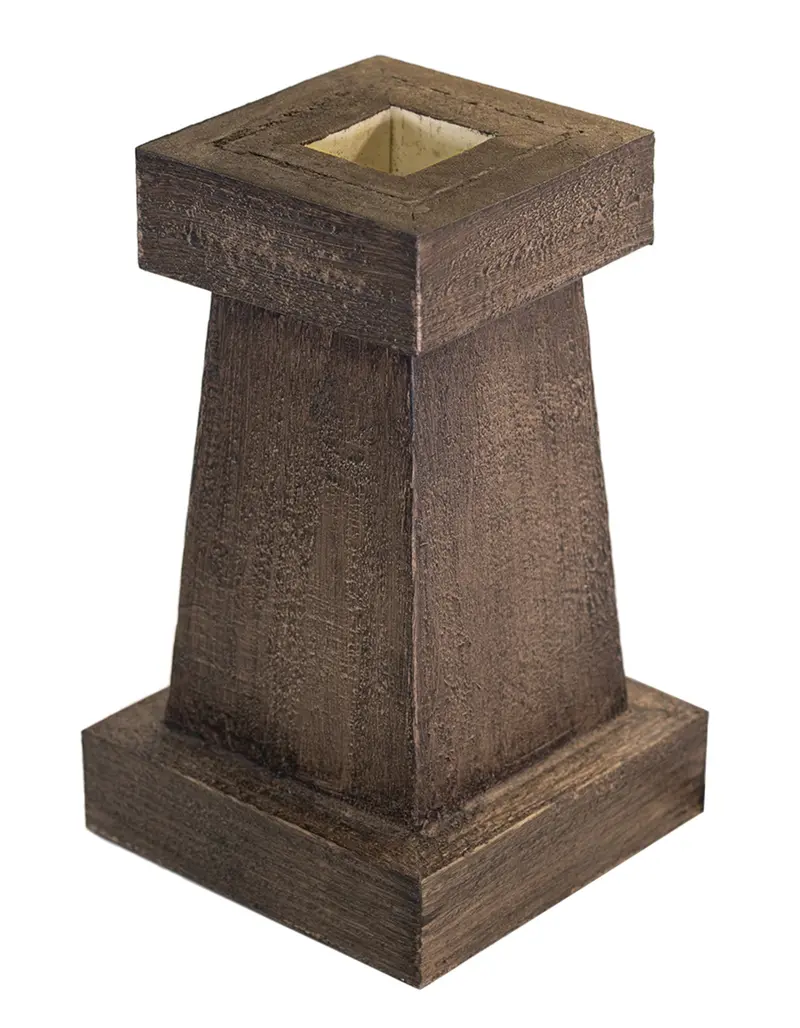Evercedar Tapered Column Wrap Sample – Wood-Grain Flat-Pack 1