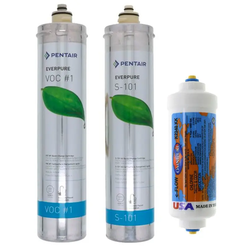 Everpure Rom Iii Replacement Cartridge Set (3-Pack) – 3/8-Inch John Guest Fittings 1