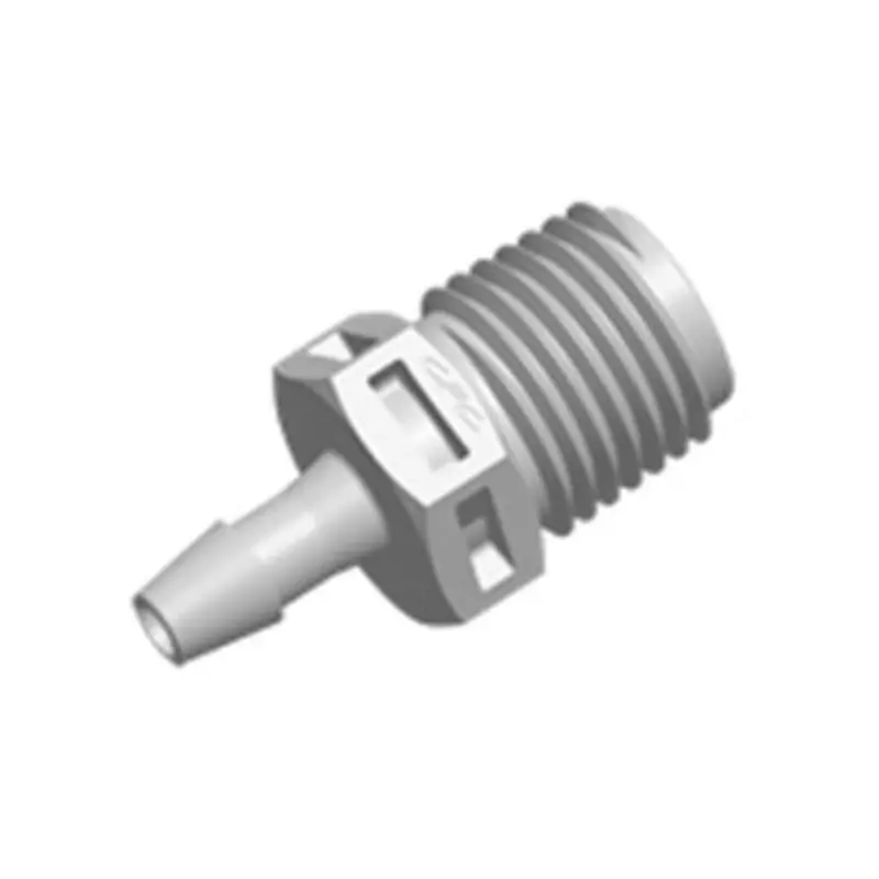 Fitquik White Nylon Straight Fitting – 1/4 Npt To 3/16 Inch Id Barb 1