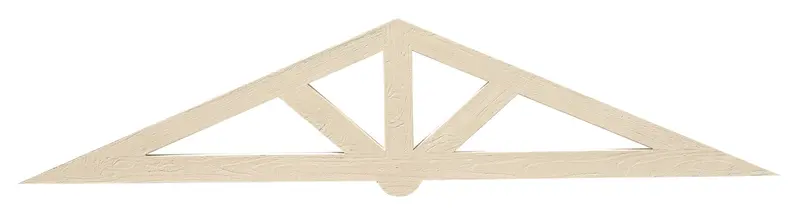 Flat-Style Rough-Sawn Gable Pediment 3
