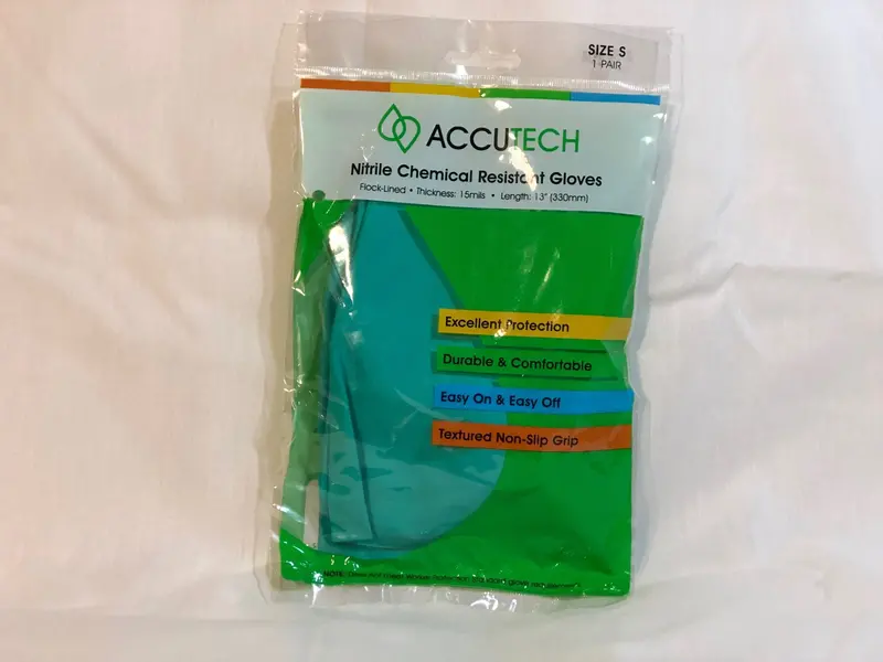 Flock-Lined Nitrile Chemical-Resistant Gloves For Professional Use 1