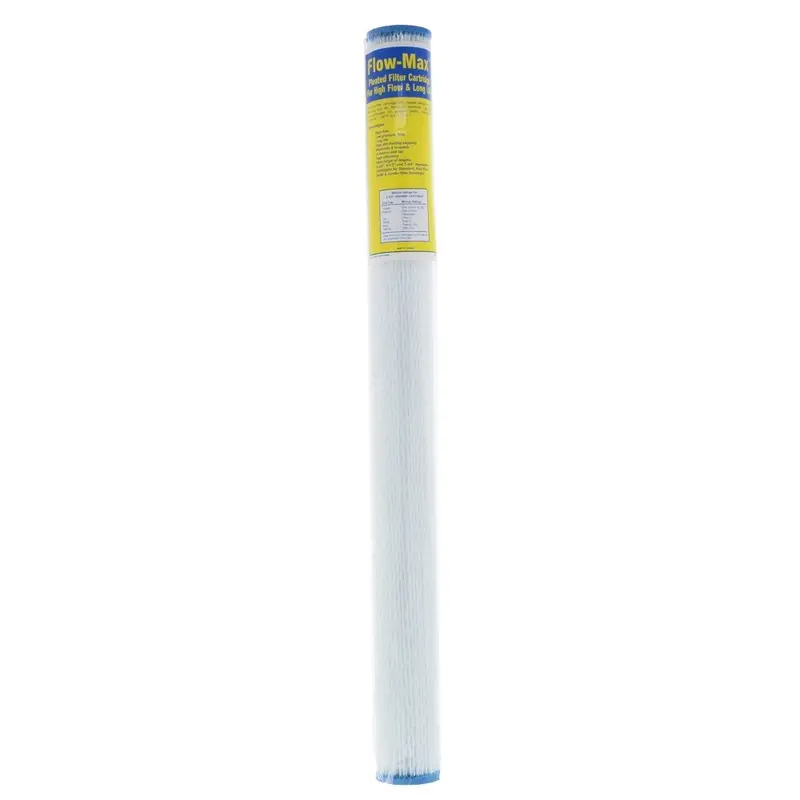 Flow-Max 29-1/4" X 2-3/4" Pleated Polypropylene Filter – 20 Micron 1