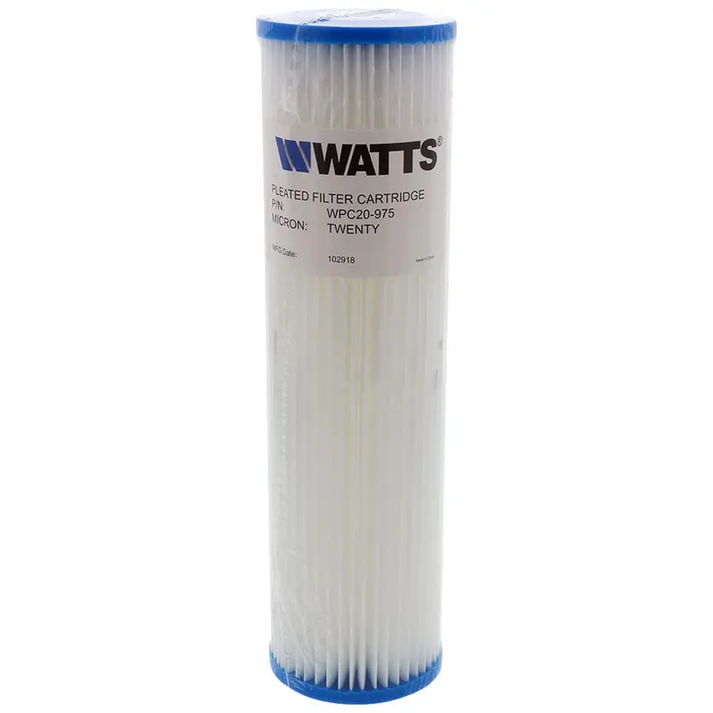 Flow-Max 9-3/4" X 2-3/4" Pleated Polypropylene Filter – 20 Micron 1