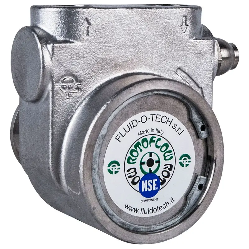 Fluid-O-Tech Stainless Steel Rotary Vane Pump – 75 Gph, 3/8" Npt Ports 1