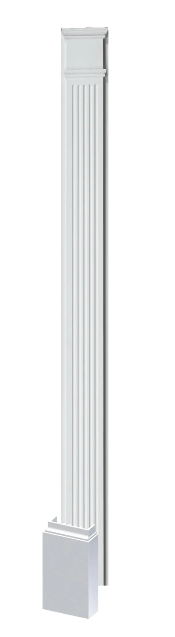 Fluted Pilaster With Detached Plinth Base 1