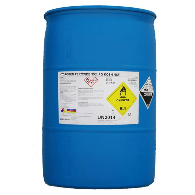 Food-Grade Hydrogen Peroxide (35% H₂O₂) – Nsf-Certified, 55-Gallon Drum 1