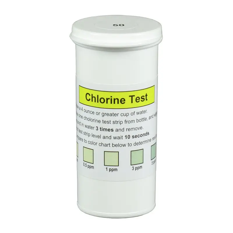 Free Chlorine Test Strips – Bottle Of 50 Quick-Dip Water Quality Checks 1
