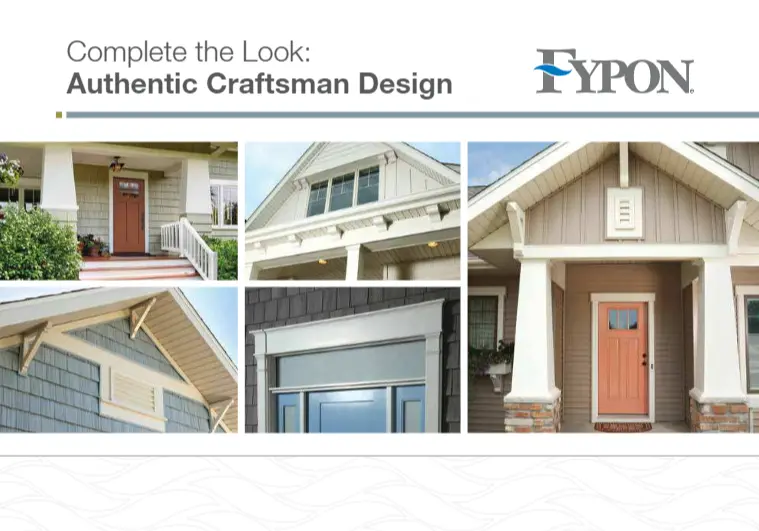 Fypon Complete-The-Look: Craftsman Architectural Style Brochure 1