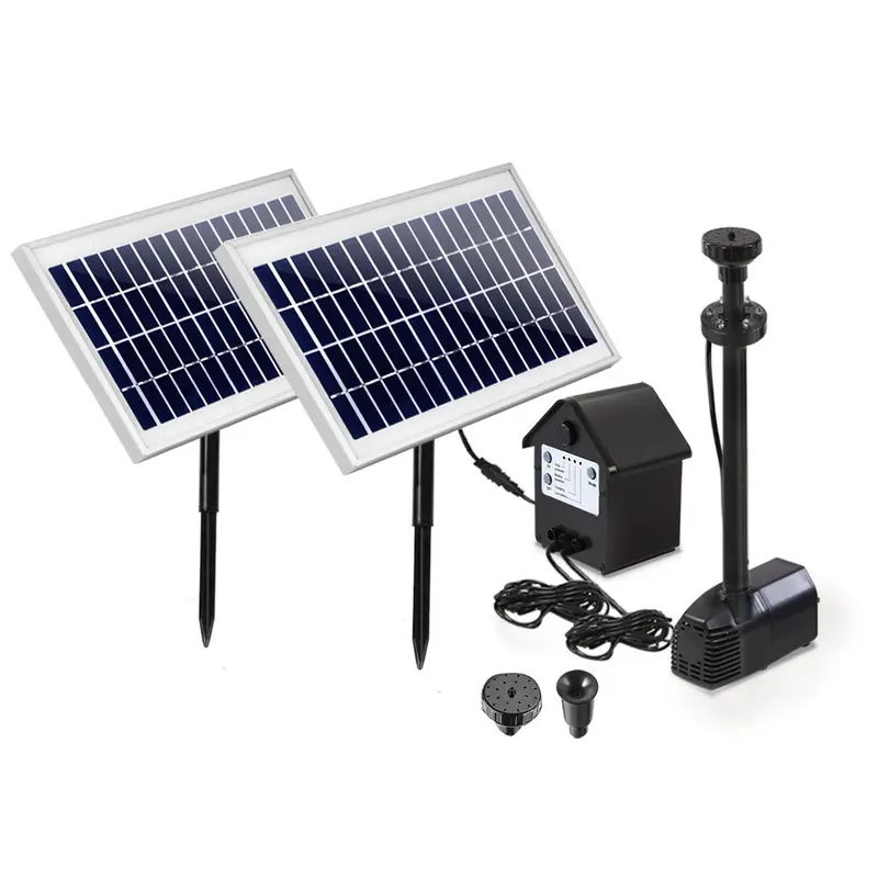 Gardeon 110W Solar Fountain System With Integrated Led Lighting And Battery Backup 1