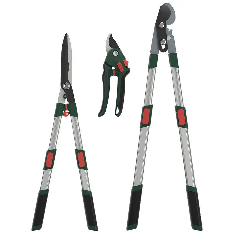 Gartol 3-Piece Premium Garden Tool Kit – Lopper, Hedge Shears, And Pruning Clippers 1
