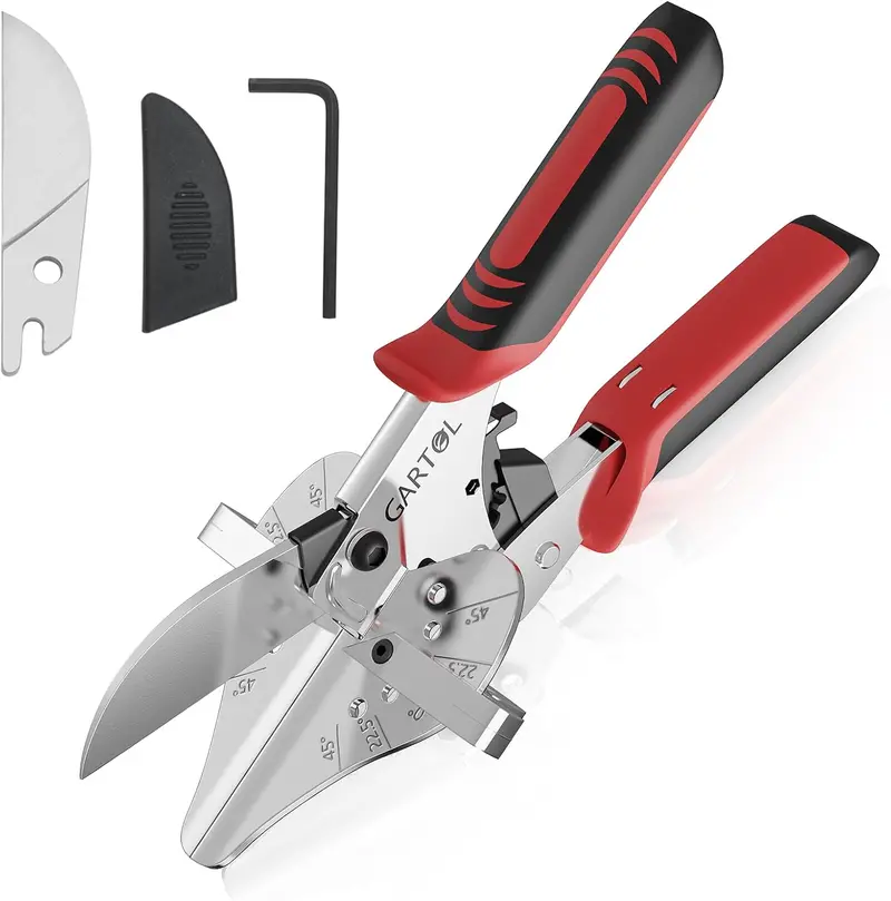 Gartol Precision Ratchet Miter Shear – Adjustable Angle Trimming Tool For Mdf & Softwood 1