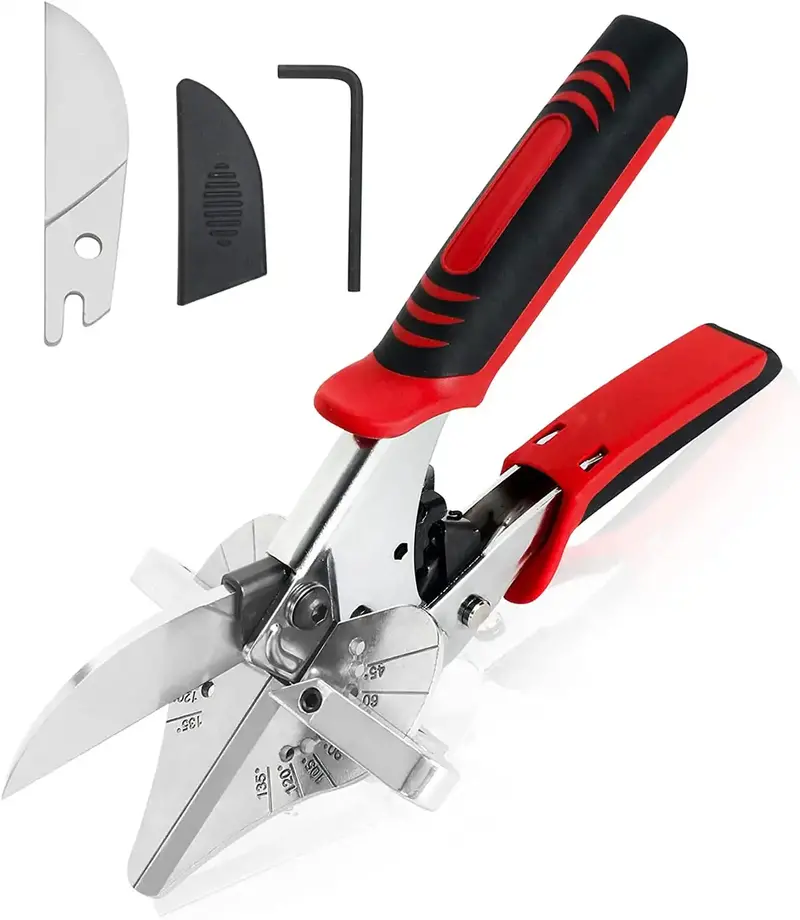 Gartol Ratchet Miter Shears – Precision Angular Cutter For Molding, Craftwork, And Trim Installation 1
