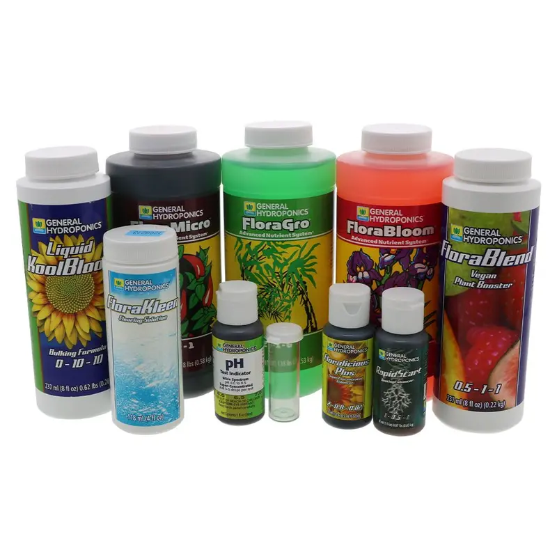 General Hydroponics Flora Series Performance Pack – Complete 3-Part Hydroponic Nutrient Set 1