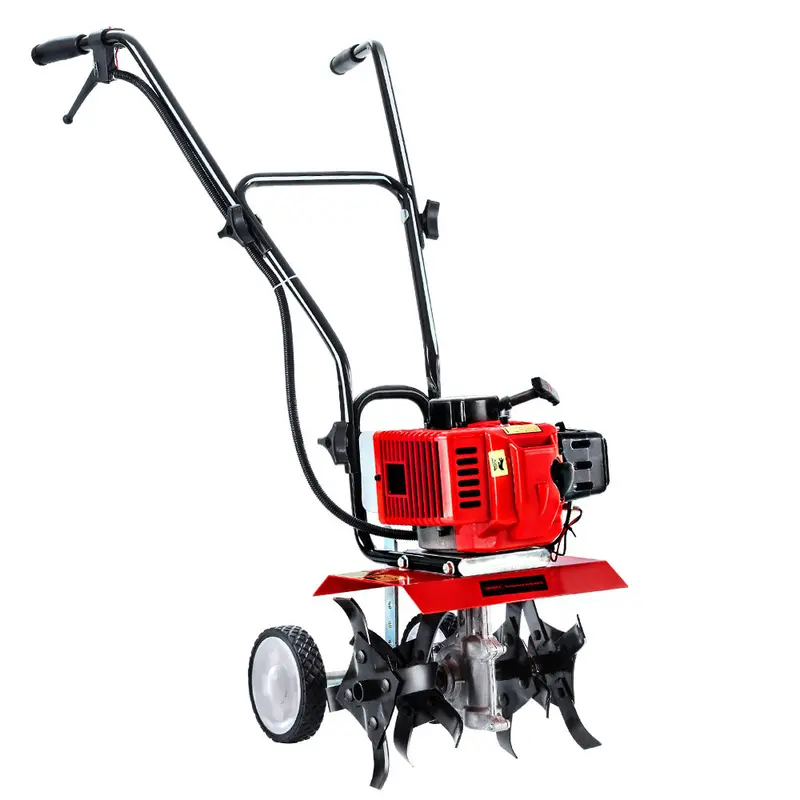 Giantz 72Cc Petrol Rotary Hoe With 16-Tine Tilling Configuration 1