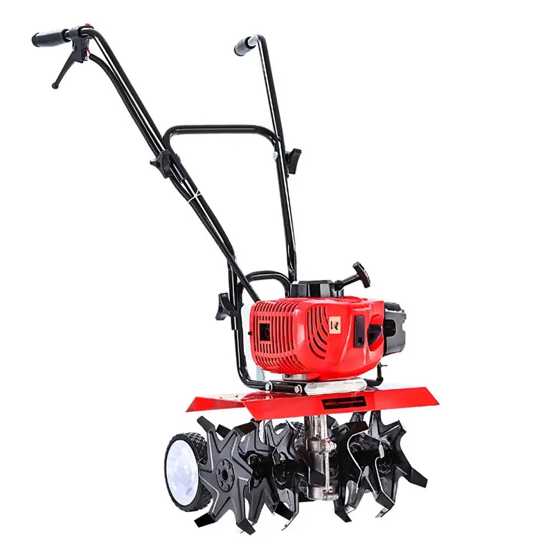 Giantz 88Cc Petrol Rotary Tiller With 36 Steel Tines For Garden Cultivation 1
