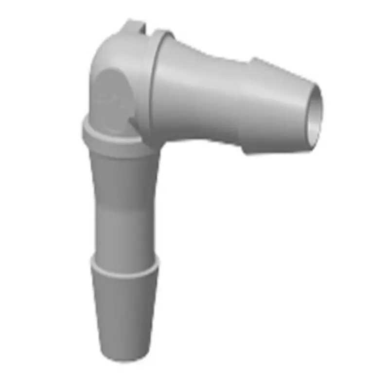 He8 Natural Polypropylene 1/4" Hb X 1/4" Hb Elbow Fitting 1