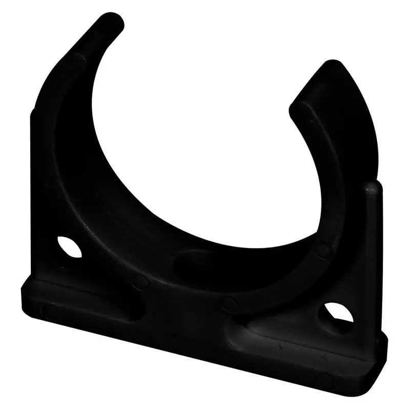 Heavy-Duty Black Mounting Clip – 2.5" Diameter, 2-Hole Design For 1/4" Tubing 1