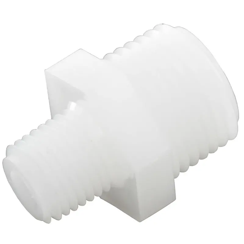 Hexagonal Nylon Nipple: 1/2" Mpt X 1/4" Mpt 1