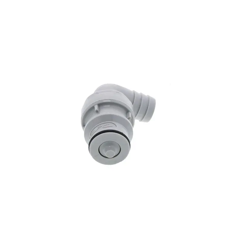 Hfcd23812 Valved Elbow Hose Barb Coupling – 1/2 Inch Id, Compact Angle Design 1