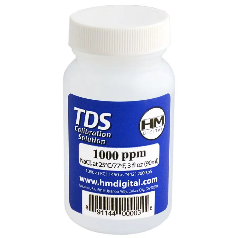 Hm Digital C1000 Calibration Solution: 1000 Ppm Nacl, 3 Oz (89 Ml) 1