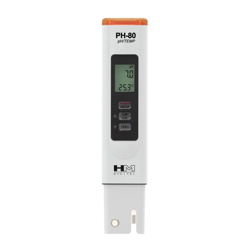 Hm Digital Ph-80 Portable Ph And Temperature Meter With Calibration 1