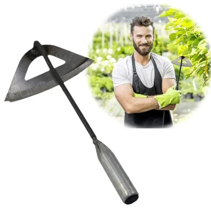 Hollohoe® All-Steel Hardened Hollow-Blade Hoe For Efficient Weeding 1