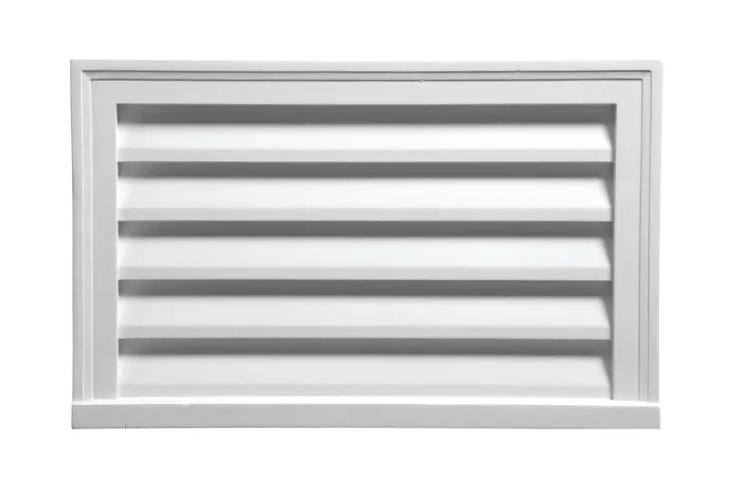 Horizontal Functional Louver Featuring Brickmould Edging 1