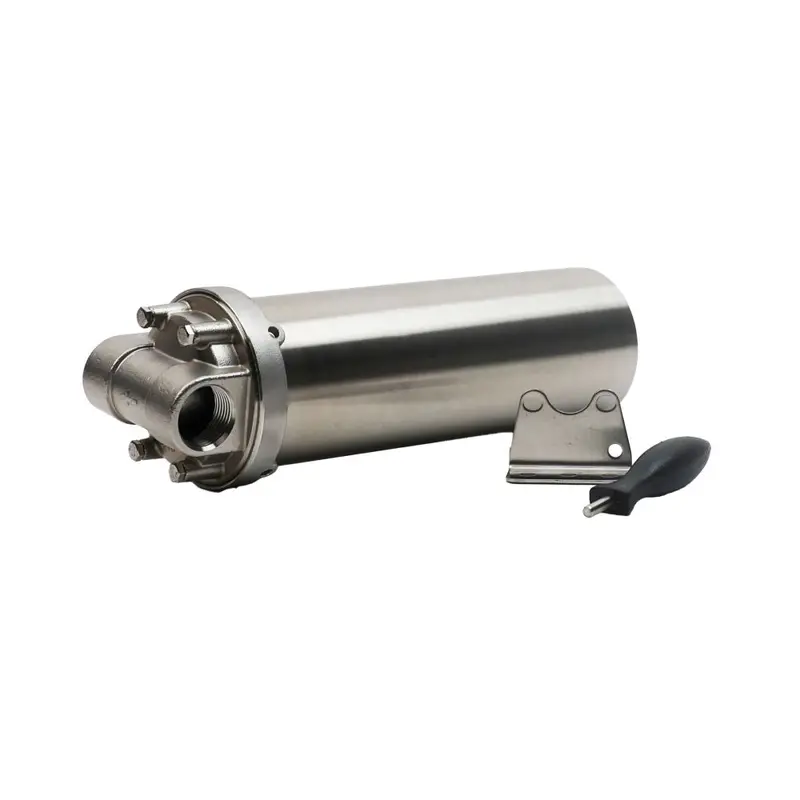 Hydroscientific 10-Inch Stainless Steel Filter Housing – Ss316 Body, 1" Female Npt, Doe Compliant 1