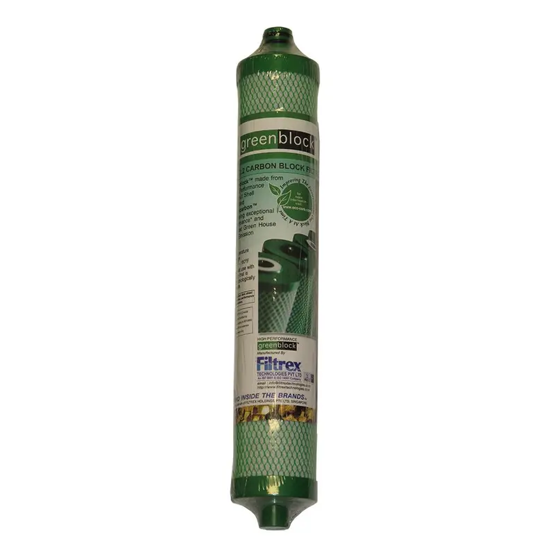 Hydrotech/Clack-Compatible Green Carbon Block Filter – 10-Micron Rating 1