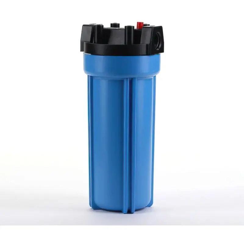 Hyfronix Nsf-Certified 10-Inch Filter Housing – Blue Body With Black Ribbed Cap, 3/4" Pr Rating 1