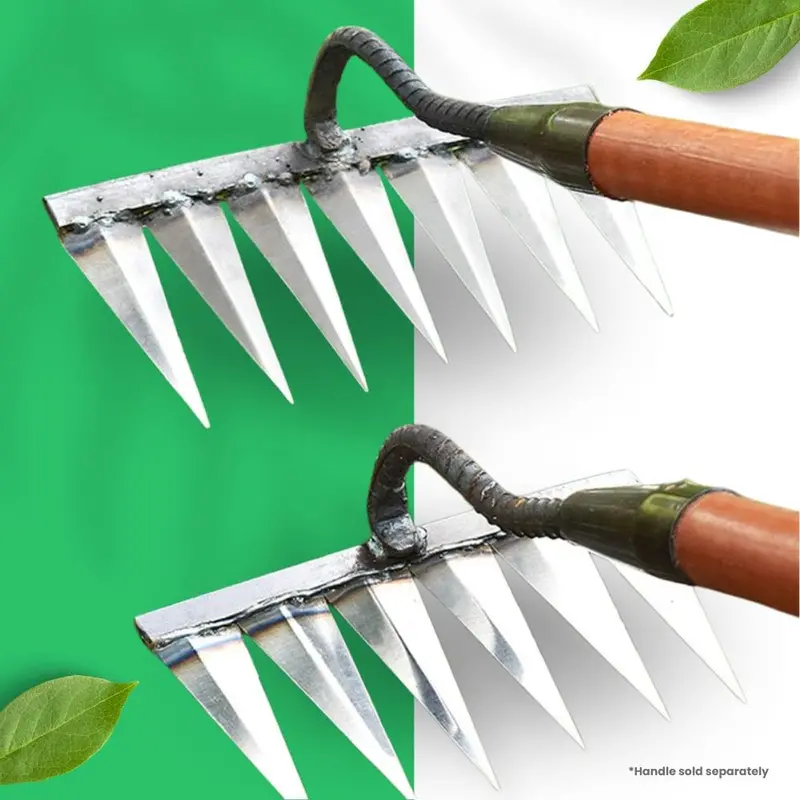 Ironrake® Reinforced Steel Weeding Rake For Tough Soil 1