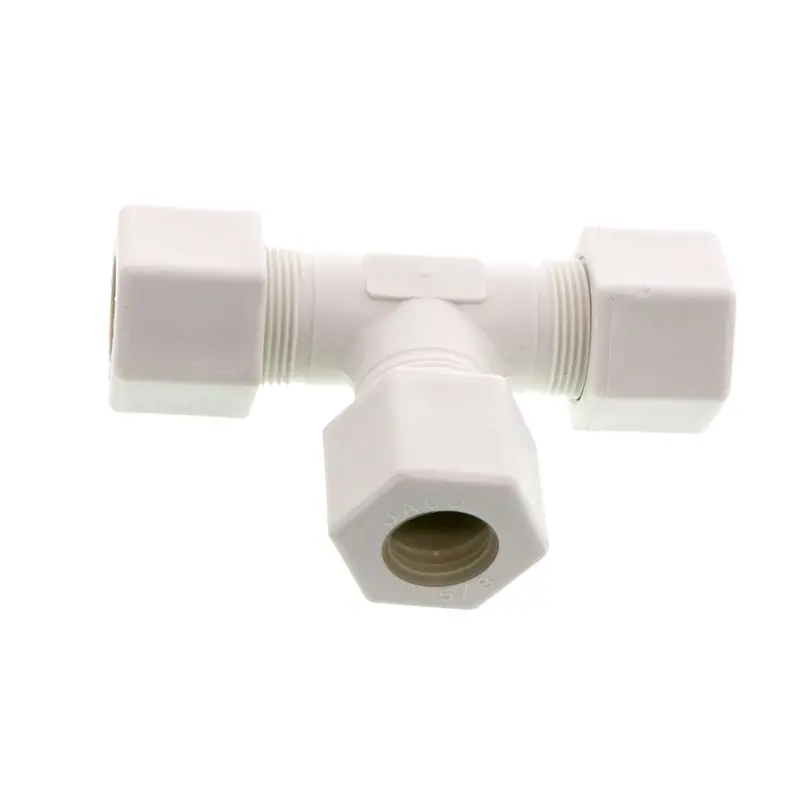 Jaco 70-10-P-Pg Polypropylene Union Tee: 5/8" Od X 5/8" Od X 5/8" Od 1