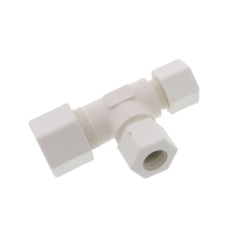 Jaco 70-14-10-P-Pg Polypropylene Union Tee: 7/8" Od X 7/8" Od X 5/8" Od 1