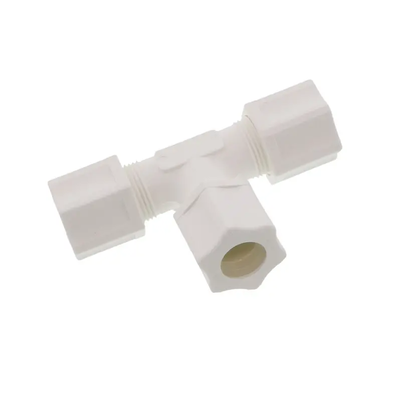Jaco 70-8-P-Pg Polypropylene Union Tee: 1/2" Od X 1/2" Od X 1/2" Od 1