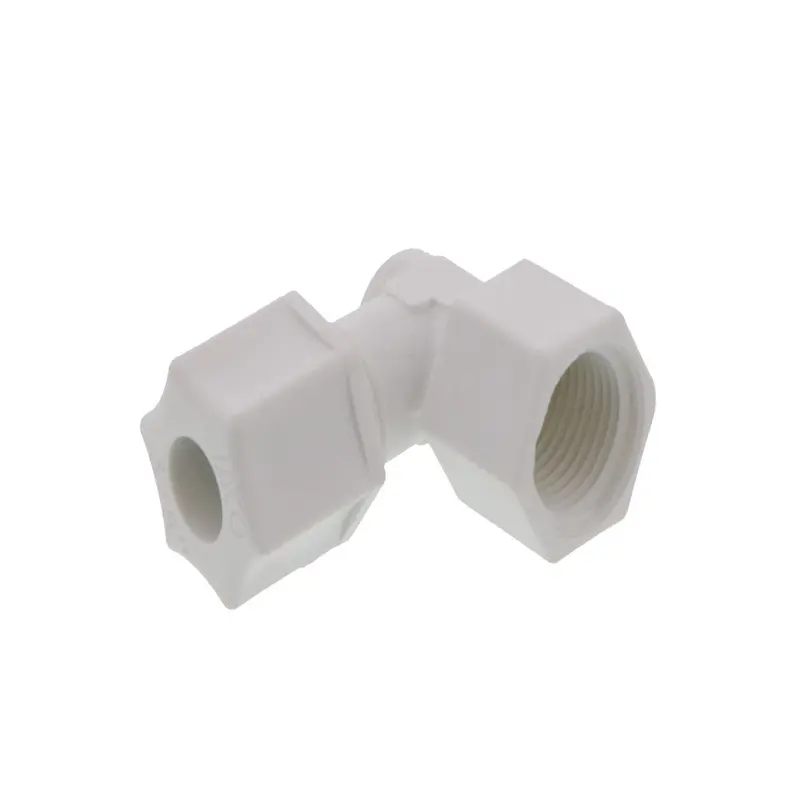 Jaco Polypropylene Female Elbow – 3/8" Od Tubing × 3/8" Female Pipe Thread 1