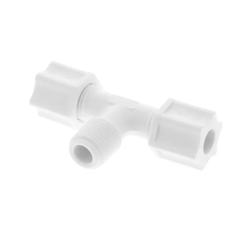 Jaco Polypropylene Male Branch Tee – 5/16" Od Tubing × 1/4" Male Pipe Thread 1
