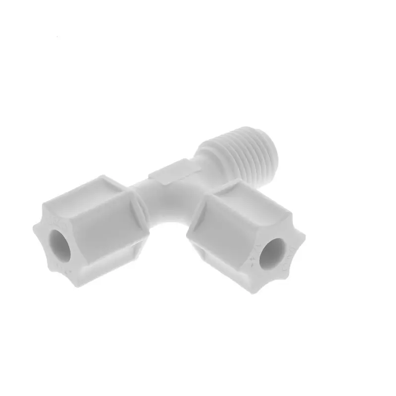 Jaco Polypropylene Male Run Tee – 1/4" Od Tubing × 1/4" Male Pipe Thread 1