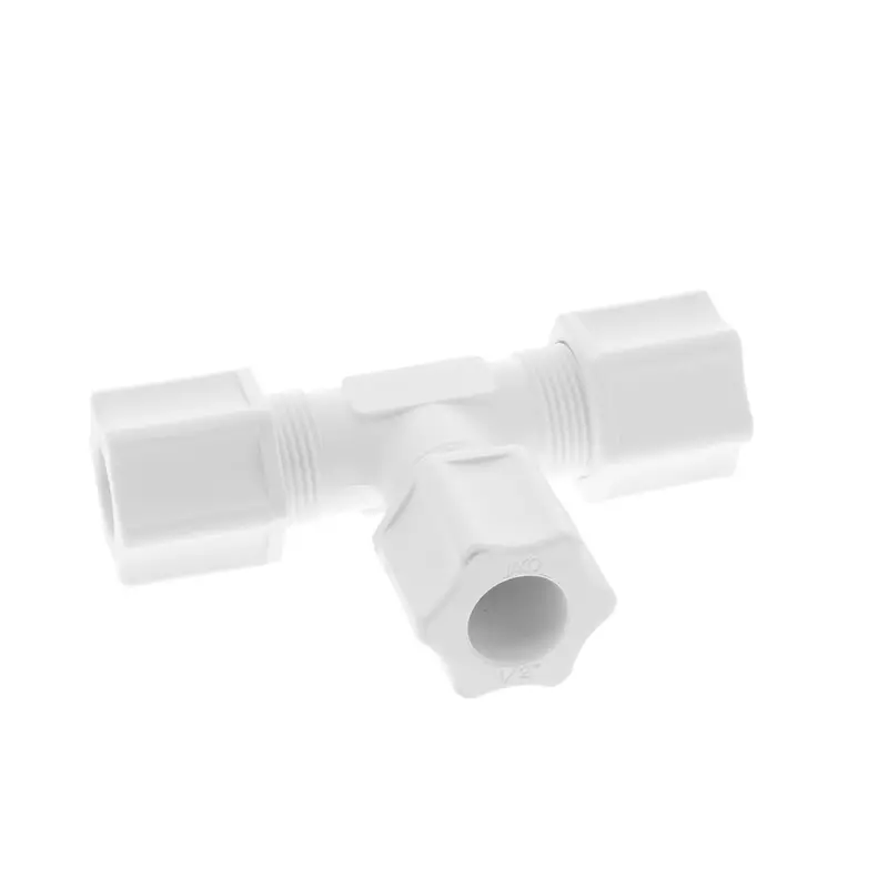 Jaco Polypropylene Union Tee – Triple 1/2" Od Tubing Connection 1