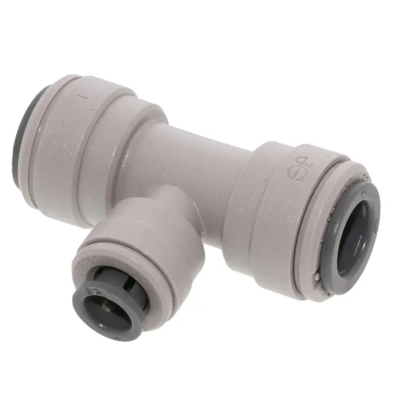 John Guest 1/2" X 1/2" X 3/8" Reducing Tee Fitting (Non-Polypro Variant) 1